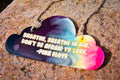 “Breathe” Rainbow Cloud Resin Quote Hanger – Pink Floyd Wall & Window Art