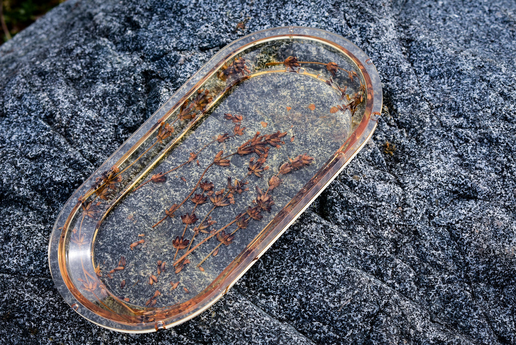 Pressed Lavender Resin Tray – Botanical Catchall