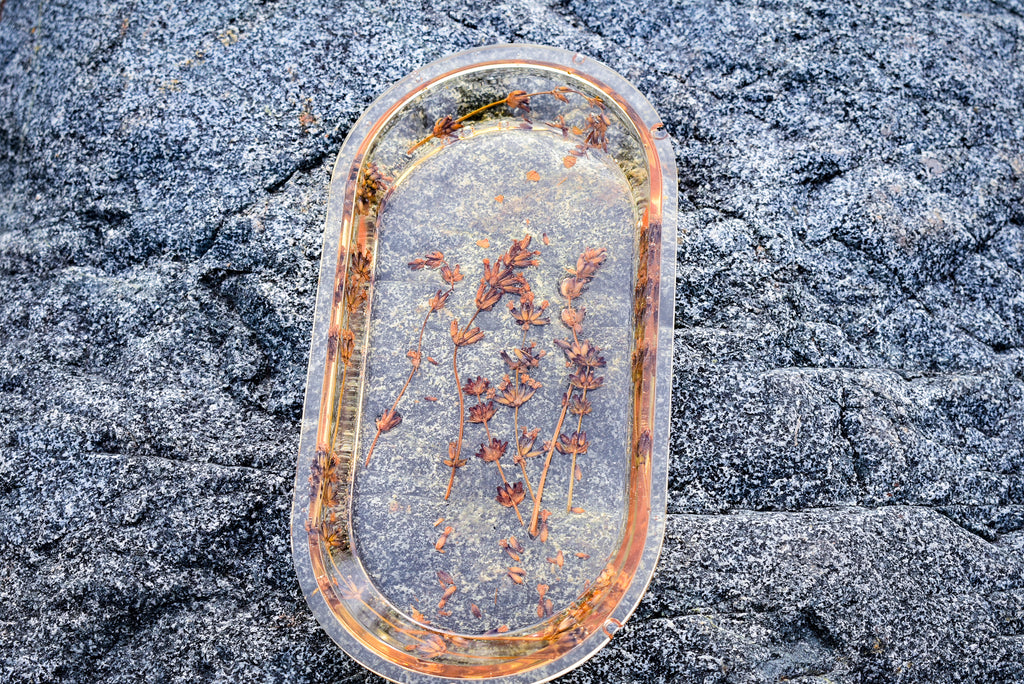 Pressed Lavender Resin Tray – Botanical Catchall