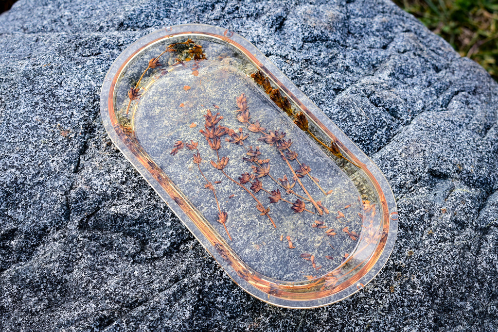 Pressed Lavender Resin Tray – Botanical Catchall